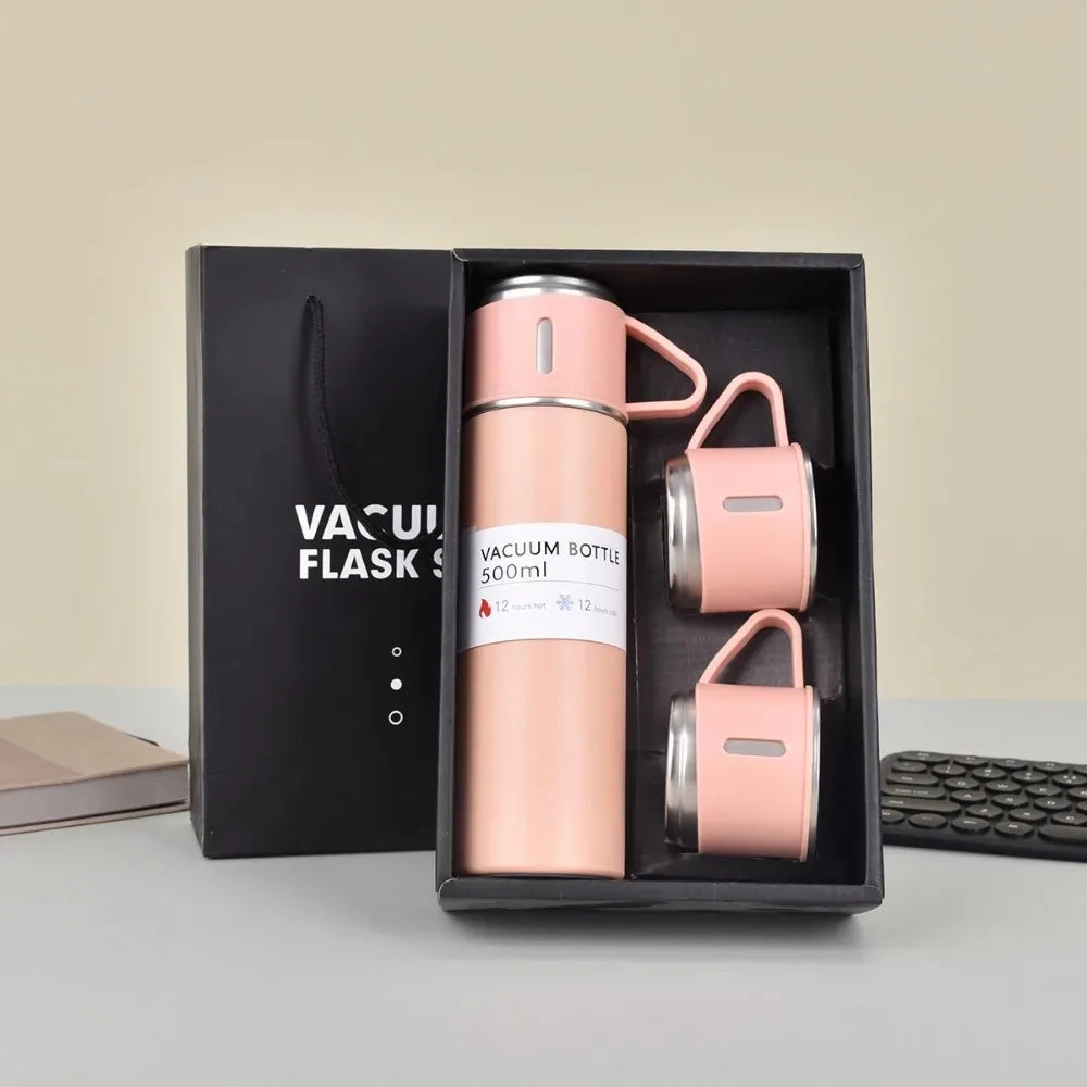 Stainless Steel Vacuum Insulated Bottle & Mug Set
