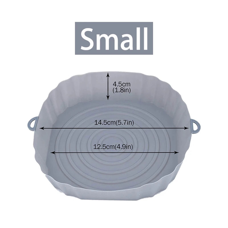 Reusable Silicone Air Fryer Basket & Baking Tray