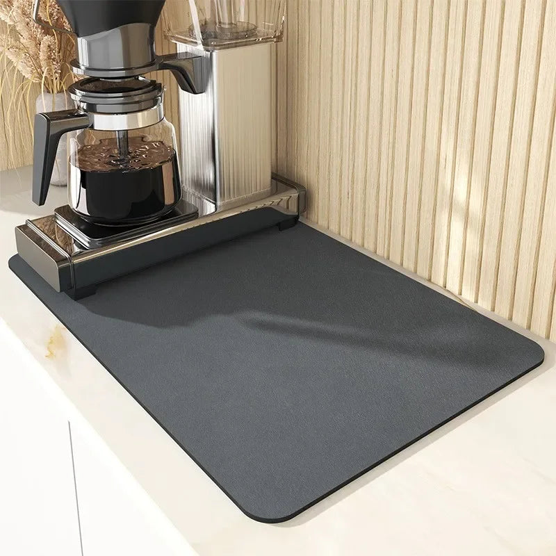 Super Absorbent Anti-Slip Kitchen Drying Mat - Quick Dry Pad