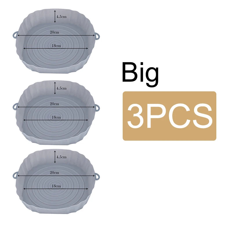 Reusable Silicone Air Fryer Basket & Baking Tray