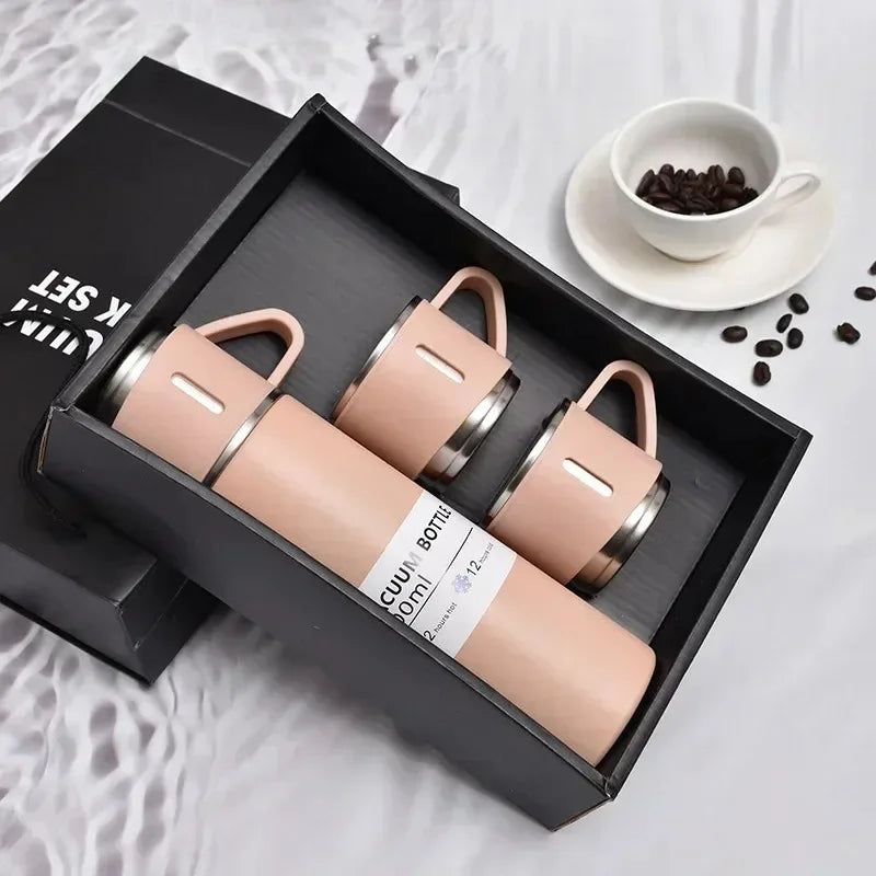 Stainless Steel Vacuum Insulated Bottle & Mug Set