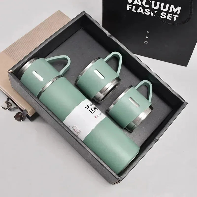 Stainless Steel Vacuum Insulated Bottle & Mug Set