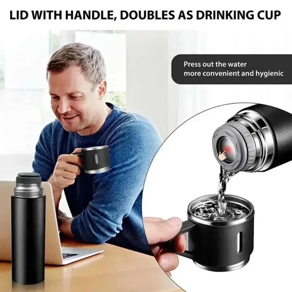 Stainless Steel Vacuum Insulated Bottle & Mug Set