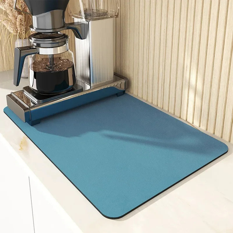 Super Absorbent Anti-Slip Kitchen Drying Mat - Quick Dry Pad