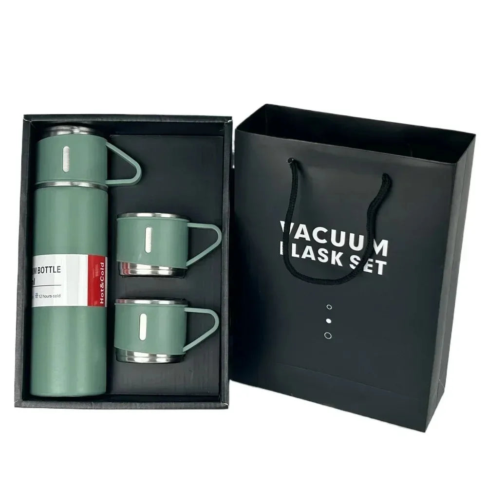 Stainless Steel Vacuum Insulated Bottle & Mug Set