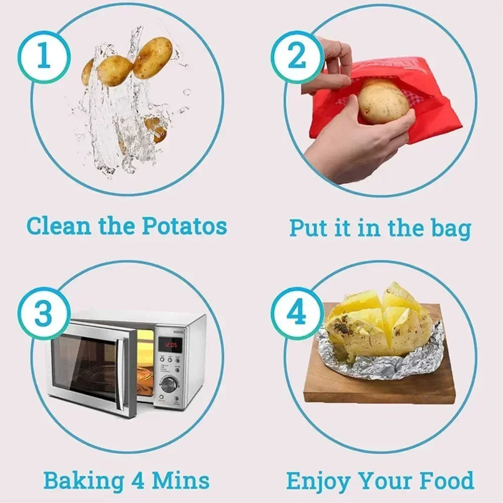 Microwave Potato Cooker Bag - Perfect Potatoes in Minutes