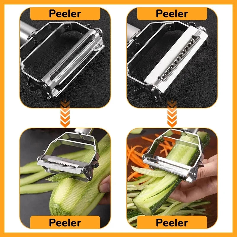 Multifunctional Stainless Steel Vegetable & Fruit Peeler - Durable Design