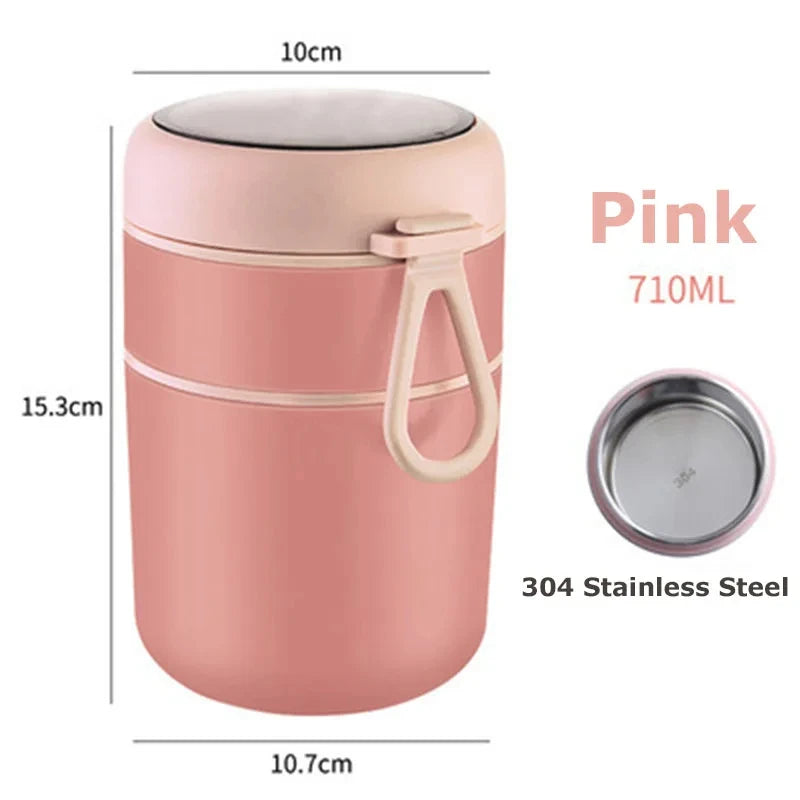 Stainless Steel Food Thermos Jar - Insulated Lunch Container