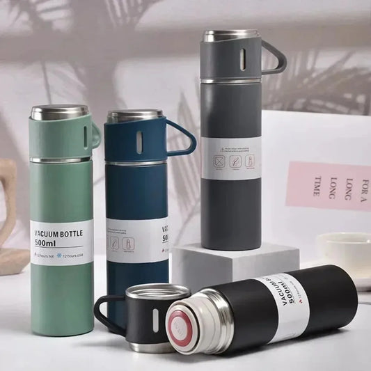 Stainless Steel Vacuum Insulated Bottle & Mug Set