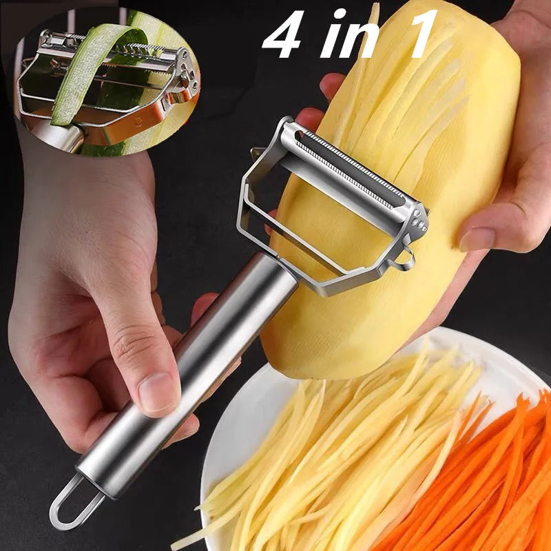 Multifunctional Stainless Steel Vegetable & Fruit Peeler - Durable Design