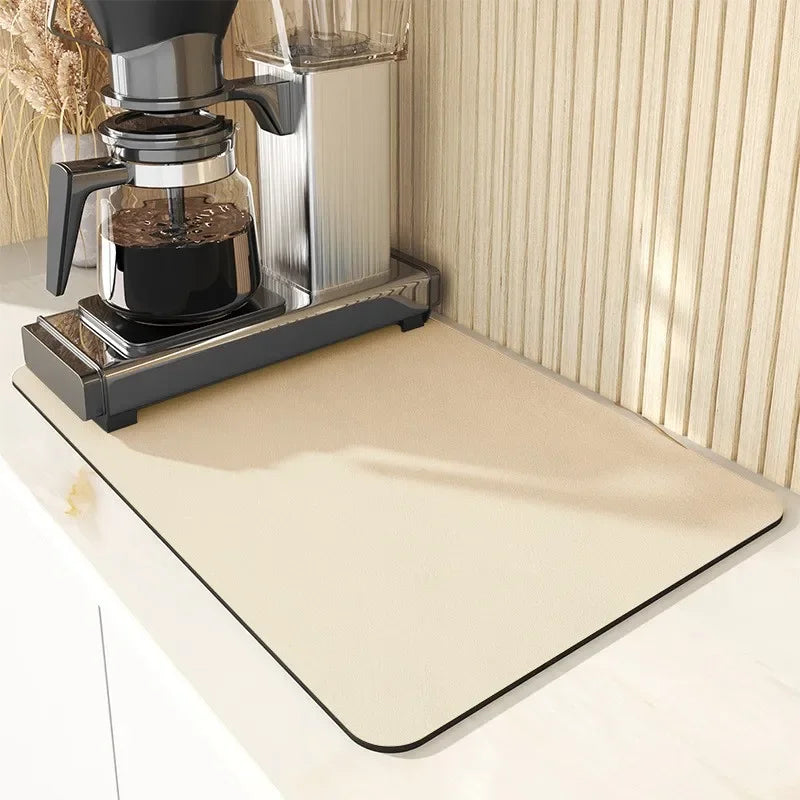 Super Absorbent Anti-Slip Kitchen Drying Mat - Quick Dry Pad