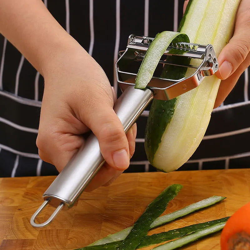 Multifunctional Stainless Steel Vegetable & Fruit Peeler - Durable Design