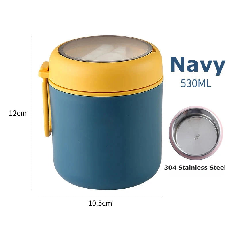 Stainless Steel Food Thermos Jar - Insulated Lunch Container