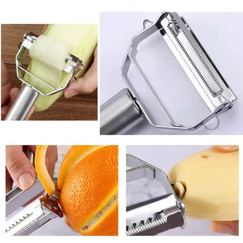 Multifunctional Stainless Steel Vegetable & Fruit Peeler - Durable Design