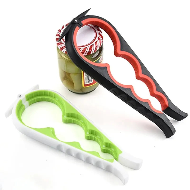 Multi-Functional 4-in-1 Can and Bottle Opener