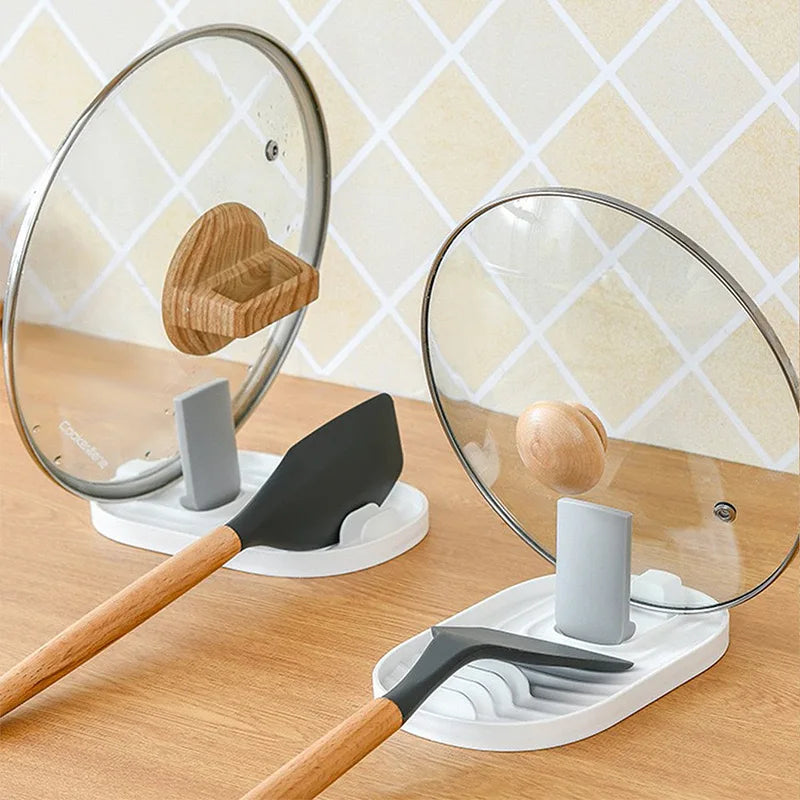 Foldable Nordic Pot Holder & Utensil Storage Rack